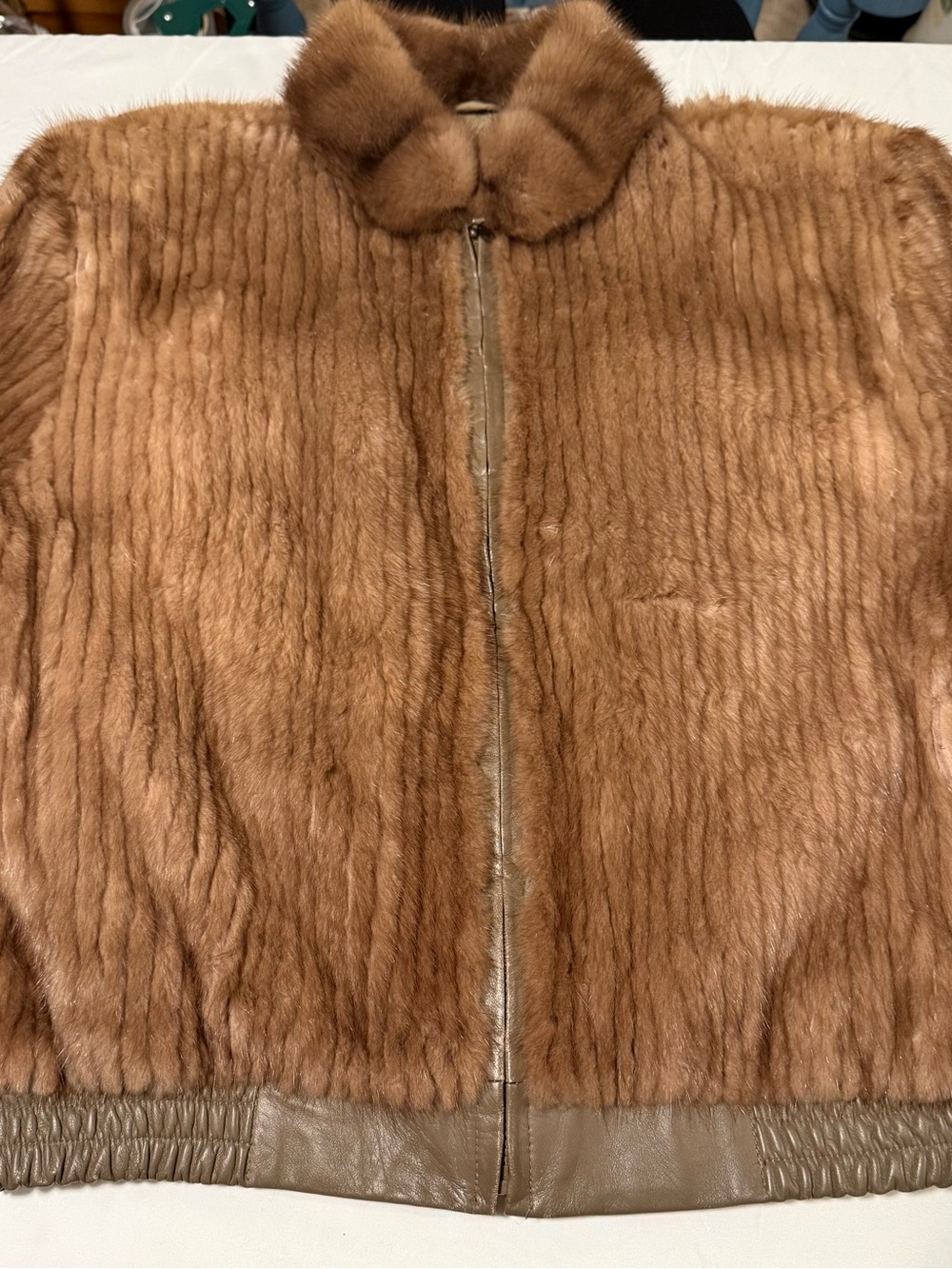 Women's Brown Faux Fur Bomber Jacket